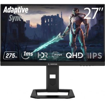 Rampage Slice SL27F275Q 27 inç 275Hz 1ms Pivot Siyah Oyuncu Monitörü