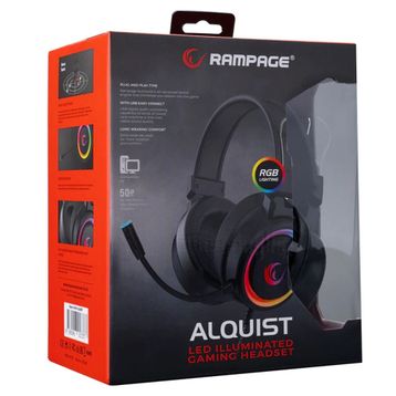Rampage SN-R10 Alquist 3.5 mm Siyah RGB Oyuncu Kulaklığı
