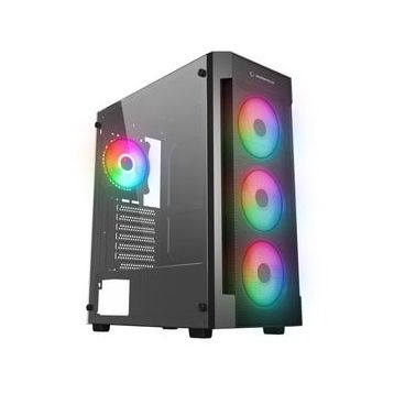 Rampage Vıgılant Mesh 650W 80+ Bronze Rgb Fan Atx Siyah Mıd Tower Oyuncu Bilgisayar Kasası