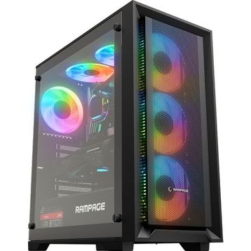 Rampage Voyager RGB Fanlı Siyah 750 W ATX Gaming Bilgisayar Kasası