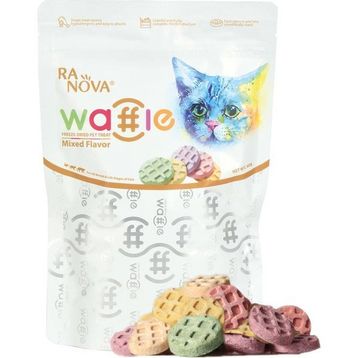 Ranova 60 gr Kediler için Dondurularak Kurutulmuş Etli Waffle