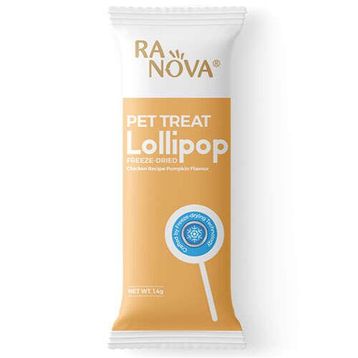 Ranova Kabak Aromalı Dondurularak Kurutulmuş 1.4 gr Kedi Ödülü Lolipop