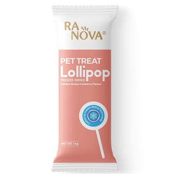 Ranova Kızılcık Aromalı Dondurularak Kurutulmuş 1.4 gr Kedi Ödülü Lolipop