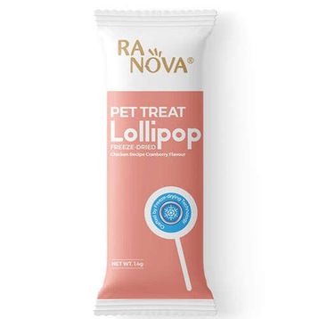 Ranova Kızılcık Aromalı Dondurularak Kurutulmuş 1.4 gr Kedi Ödülü Lolipop