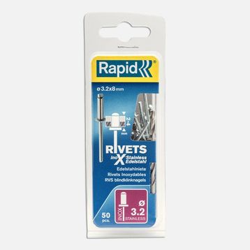 Rapid Perçin 3,2x8 mm Paslanmaz 50 Adet Matkap Ucu