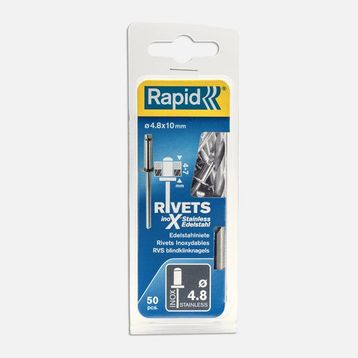 Rapid Perçin 4,8 x 10 mm Paslanmaz 50 Adet Matkap Ucu