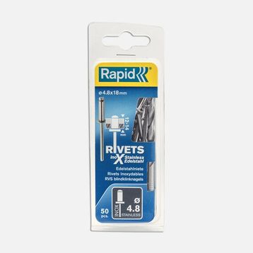 Rapid Perçin 4,8 x 18 mm Paslanmaz 50 Adet Matkap Ucu