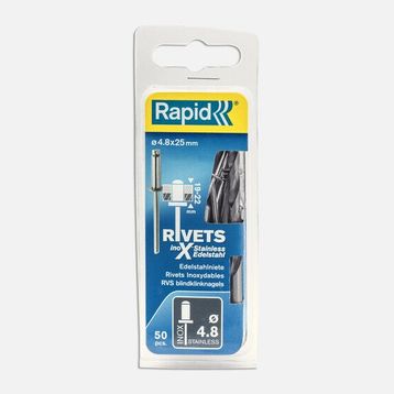 Rapid Perçin 4,8 x 25 mm Paslanmaz 50 Adet Matkap Ucu