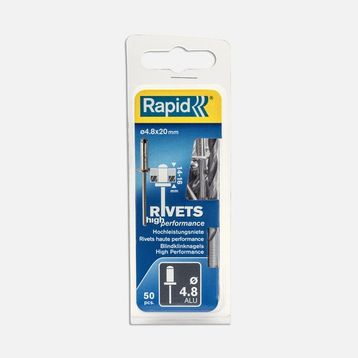 Rapid Perçin 4,8x 20 mm Alu 50 Adet Matkap Ucu