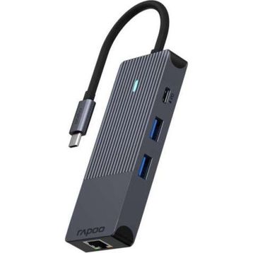 Rapoo 11412 UCM-2004 8 in 1 USB-C Çoklu HDMI Adaptör
