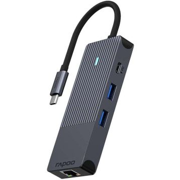 Rapoo 11412 UCM-2004 8 in 1 USB-C Çoklu HDMI Adaptör