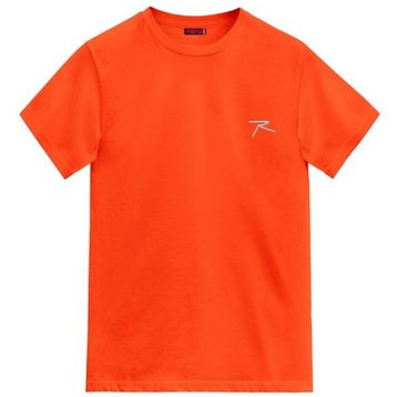 Raru AGNITIO Erkek Pamuklu Oranj Günlük T-shirt