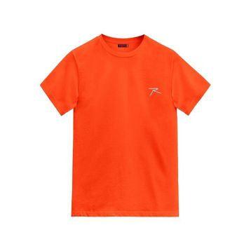Raru AGNITIO Erkek Pamuklu Oranj Günlük T-shirt