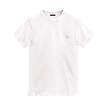 Raru AGNITIO Pamuklu Beyaz Günlük Erkek T-shirt