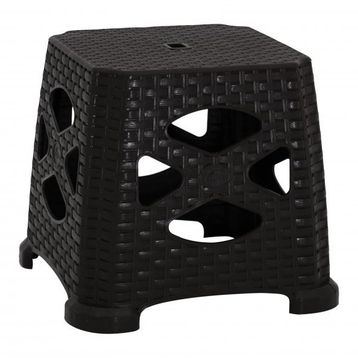 Rattan Elit Kahverengi Küçük Tabure
