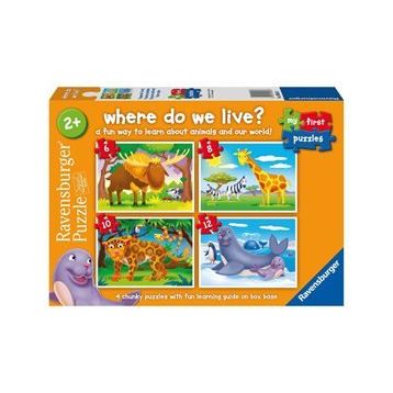 Ravensburger 030583 6/8/10/12 Parça Yaşadığım Yer Puzzle
