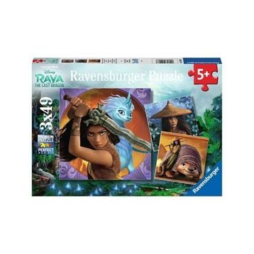 Ravensburger 050987 3x49 Parça WD Raya Puzzle