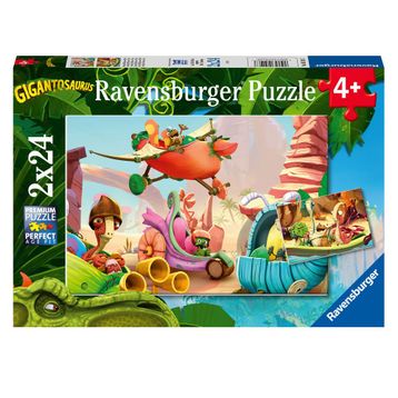 Ravensburger 051267 2x24 Parça Puzzle Gigantosaurus