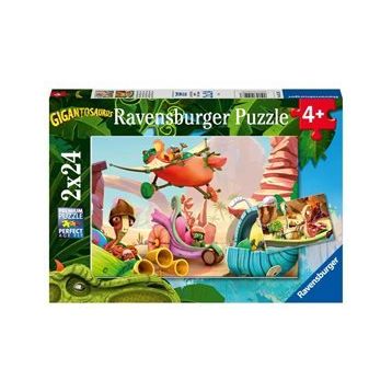 Ravensburger 051267 2x24 Parça Puzzle Gigantosaurus