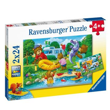 Ravensburger 052479 Ayı Ailesi Kampta 2X24 Parça Puzzle