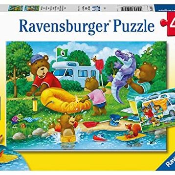 Ravensburger 052479 Ayı Ailesi Kampta 2X24 Parça Puzzle