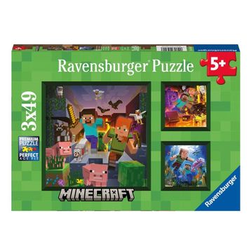 Ravensburger 056217 Minecraft 3x49 Parça Puzzle