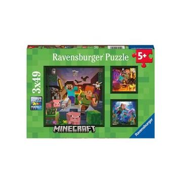 Ravensburger 056217 Minecraft 3x49 Parça Puzzle