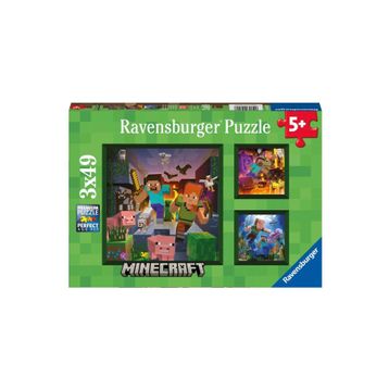 Ravensburger 056217 Minecraft 3x49 Parça Puzzle