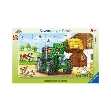 Ravensburger 060443 Tractor On Farm 15 Parça Puzzle