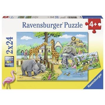 Ravensburger 078066 Zoo 2x24 Parça Puzzle