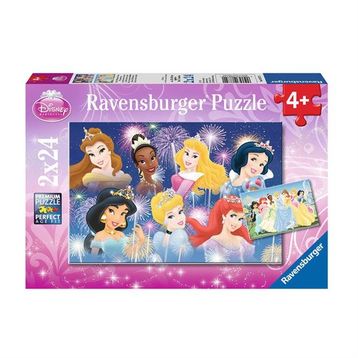 Ravensburger 088720 2x24 Prensesler Puzzle