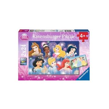 Ravensburger 088720 2x24 Prensesler Puzzle