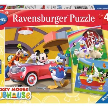 Ravensburger 092475 Mickey Club House 3X49 Parçalı Puzzle