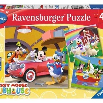 Ravensburger 092475 Mickey Club House 3X49 Parçalı Puzzle