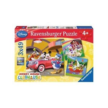 Ravensburger 092475 Mickey Club House 3X49 Parçalı Puzzle
