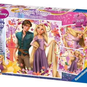 Ravensburger 093465 Rapunzel 3x49 Parça Puzzle