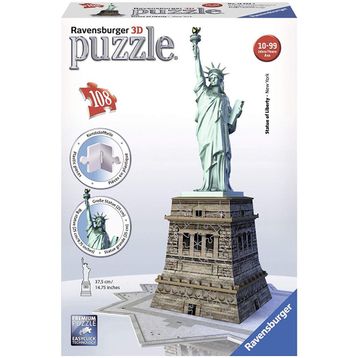 Ravensburger 125845 Özgürlük Anıtı 108 Parça 3D Puzzle