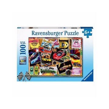 Ravensburger 128990 100 Parça Yarış Arabaları Çocuk Puzzle