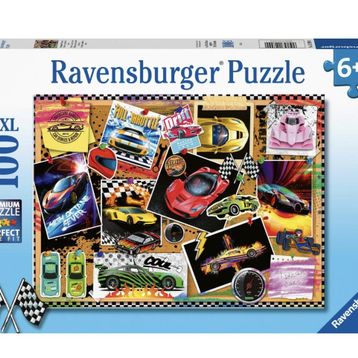 Ravensburger 128990 100 Parça Yarış Arabaları Çocuk Puzzle
