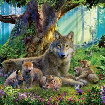 Ravensburger 159871 1000 Parça Puzzle Wolves İn Forest