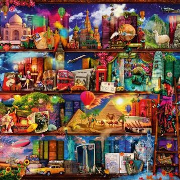 Ravensburger 166855 Kitapların Dünyası 2000 Parça Puzzle