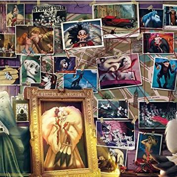 Ravensburger 168866 Disney Villains Cruella De Vil Renkli 1000 Parçalı Puzzle