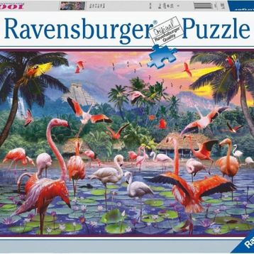 Ravensburger 170821 1000 Parça Pembe Flamingolar Puzzle