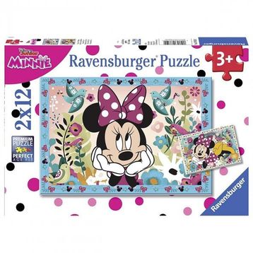Ravensburger 2 Adet 12 Parçalı Disney Minnie Mouse Puzzle