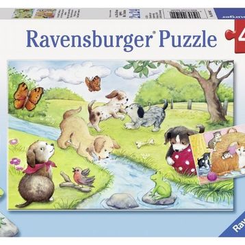 Ravensburger 2x24 Parça Hayvanlar Puzzle