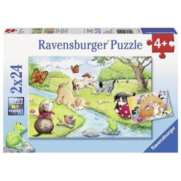Ravensburger 2x24 Parça Hayvanlar Puzzle