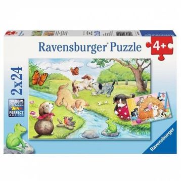 Ravensburger 2x24 Parça Hayvanlar Puzzle