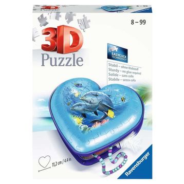 Ravensburger 3D 11172 Kalp Kutusu Su Altı Dünyası - 54 parça Puzzle