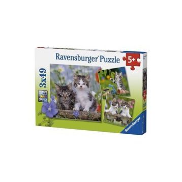 Ravensburger 3x49 Parça Kedi Yavruları Puzzle
