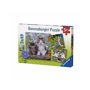 Ravensburger 3x49 Parça Kedi Yavruları Puzzle
